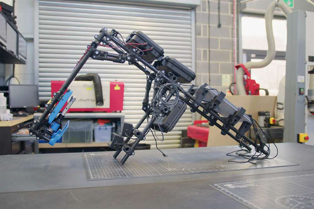 The finished rig, ready to go into space.