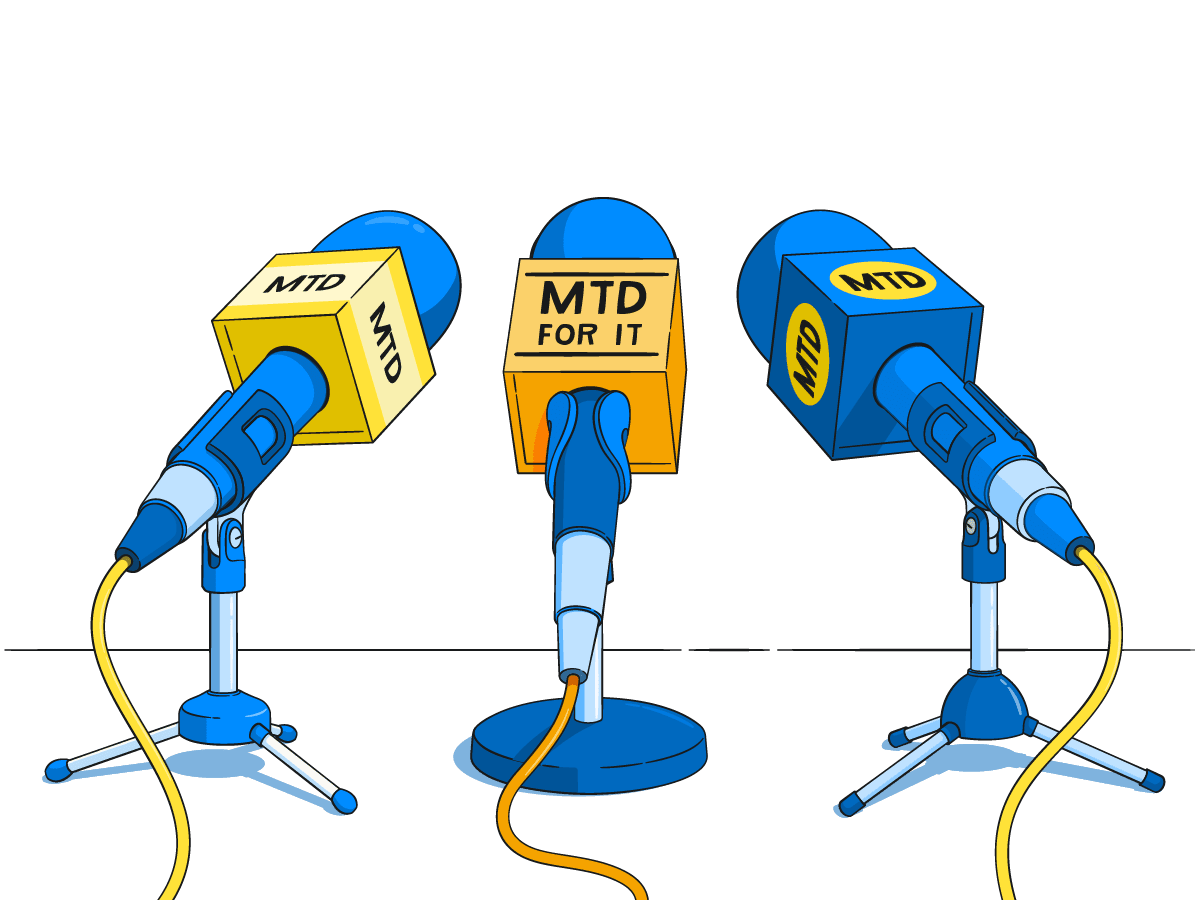 Three microphones labelled 'MTD' and 'MTD for IT'
